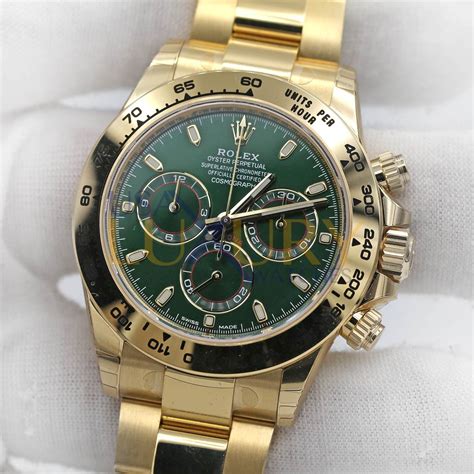 rolex cosmograph daytona gold green dial|Rolex Cosmograph Daytona Ref. 116508 With Green Dial In 18k Yellow Gold .